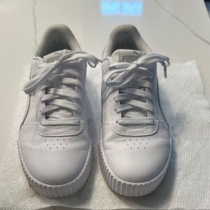 Puma Classic White Lace-Up Sneakers